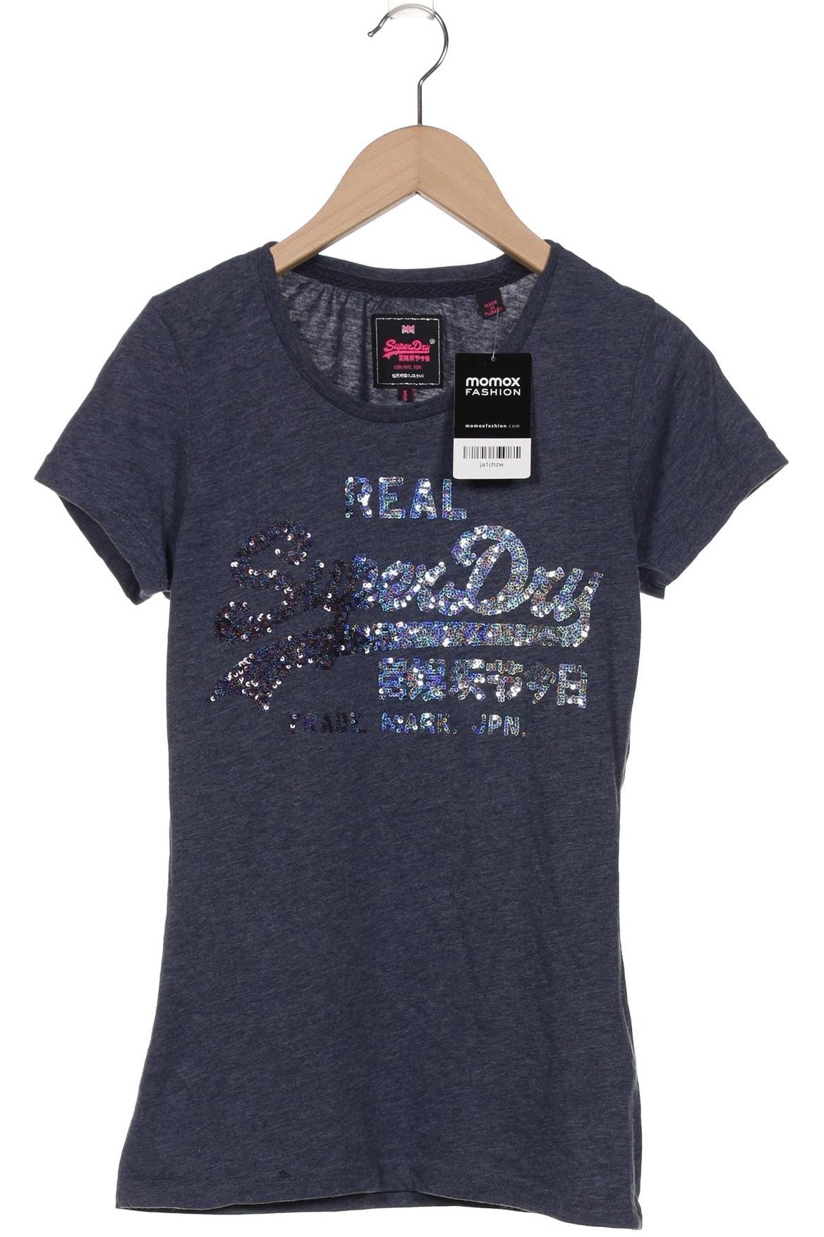 

Superdry Damen T-Shirt, marineblau, Gr. 34