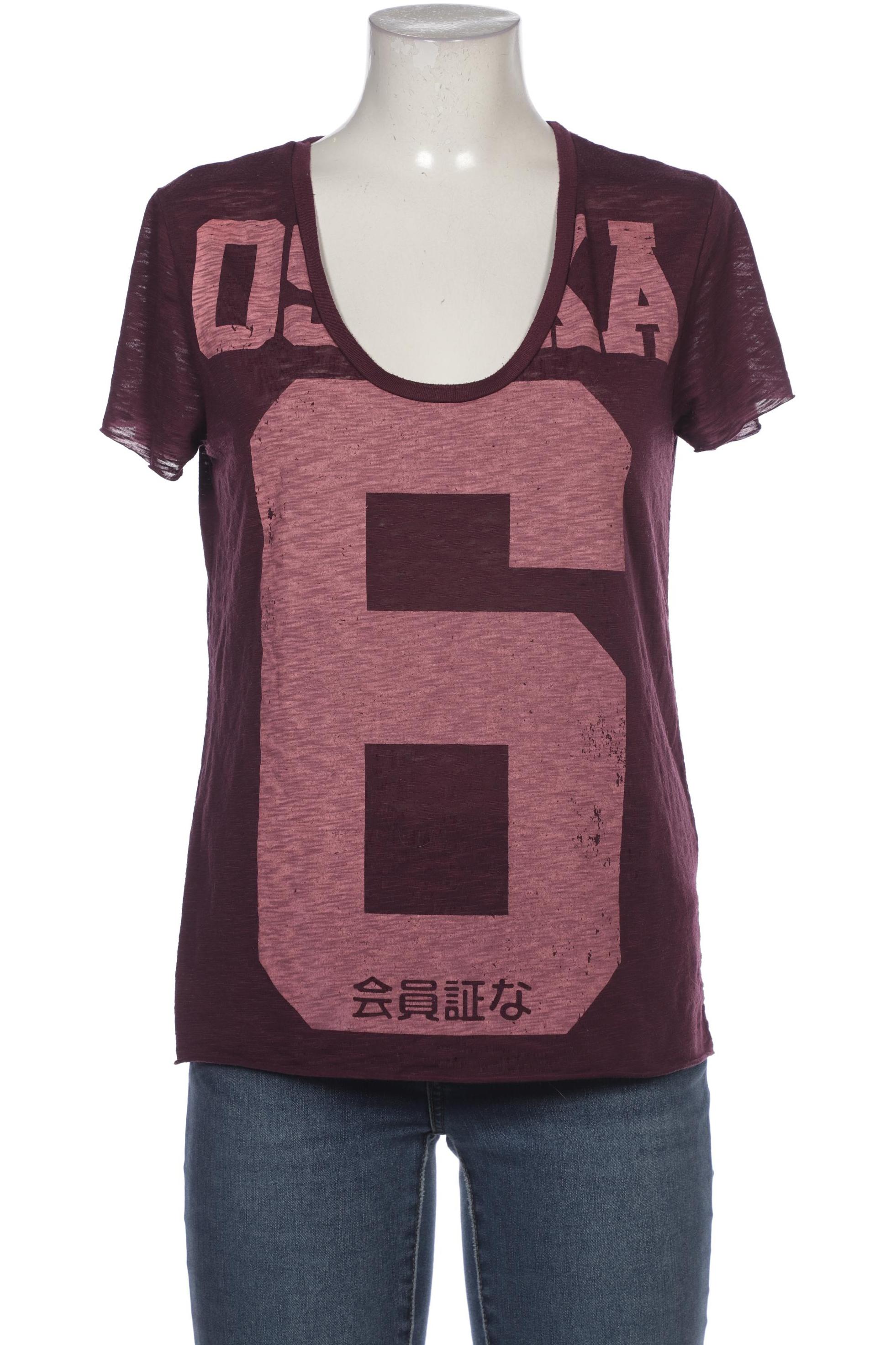 

Superdry Damen T-Shirt, bordeaux, Gr. 38