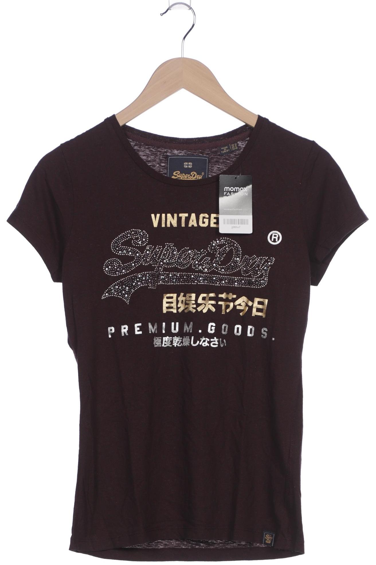

Superdry Damen T-Shirt, bordeaux, Gr. 40