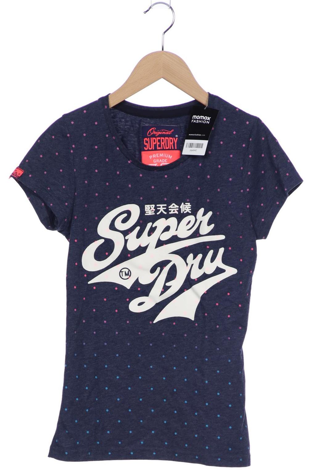 

Superdry Damen T-Shirt, marineblau, Gr. 36