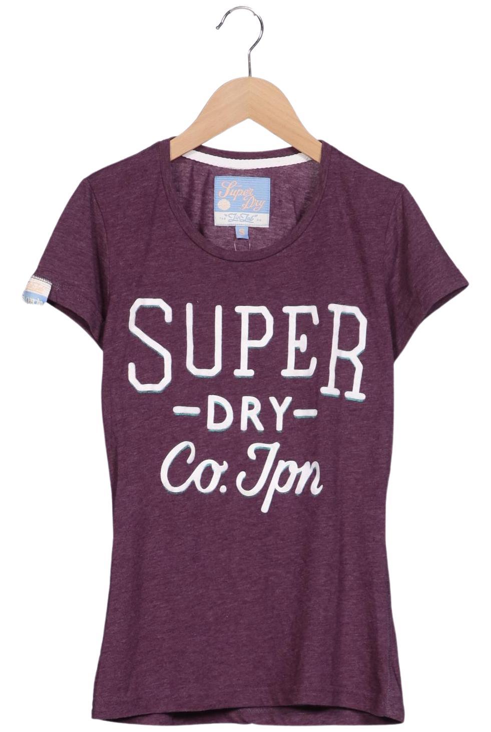 

Superdry Damen T-Shirt, flieder, Gr. 36