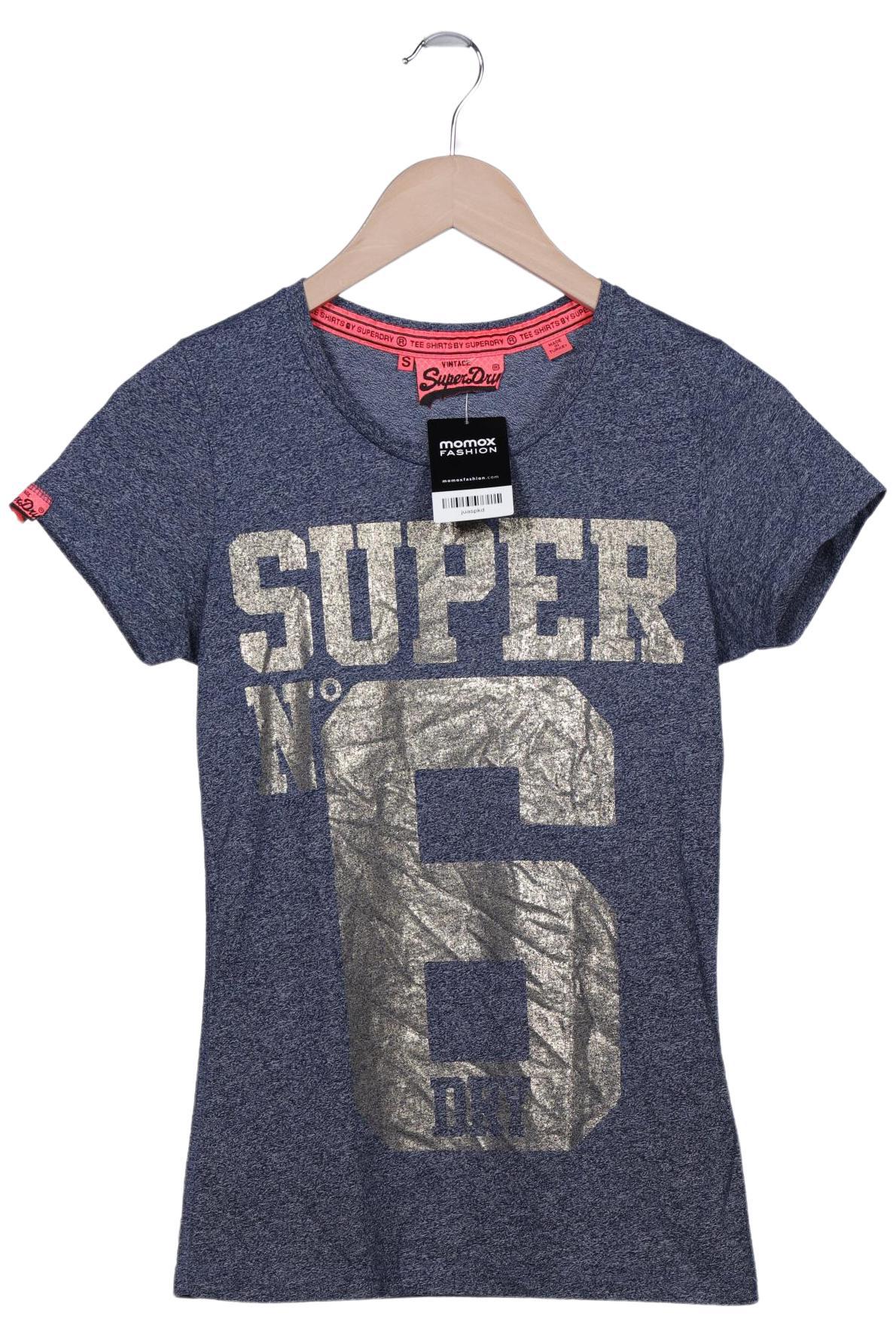 

Superdry Damen T-Shirt, marineblau, Gr. 36