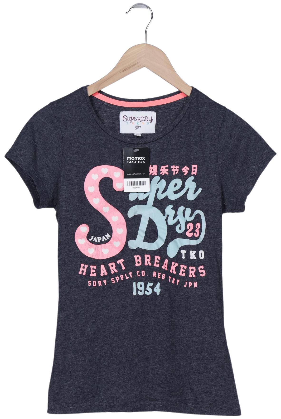 

Superdry Damen T-Shirt, marineblau, Gr. 36