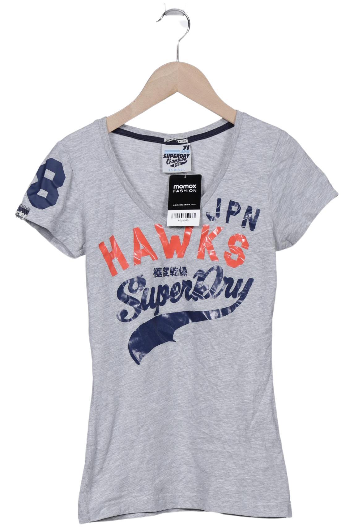 

Superdry Damen T-Shirt, grau, Gr. 34