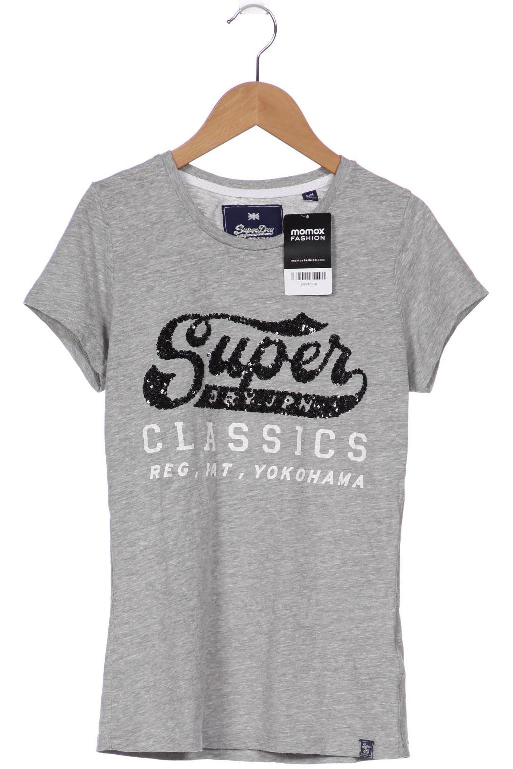 

Superdry Damen T-Shirt, grau, Gr. 38
