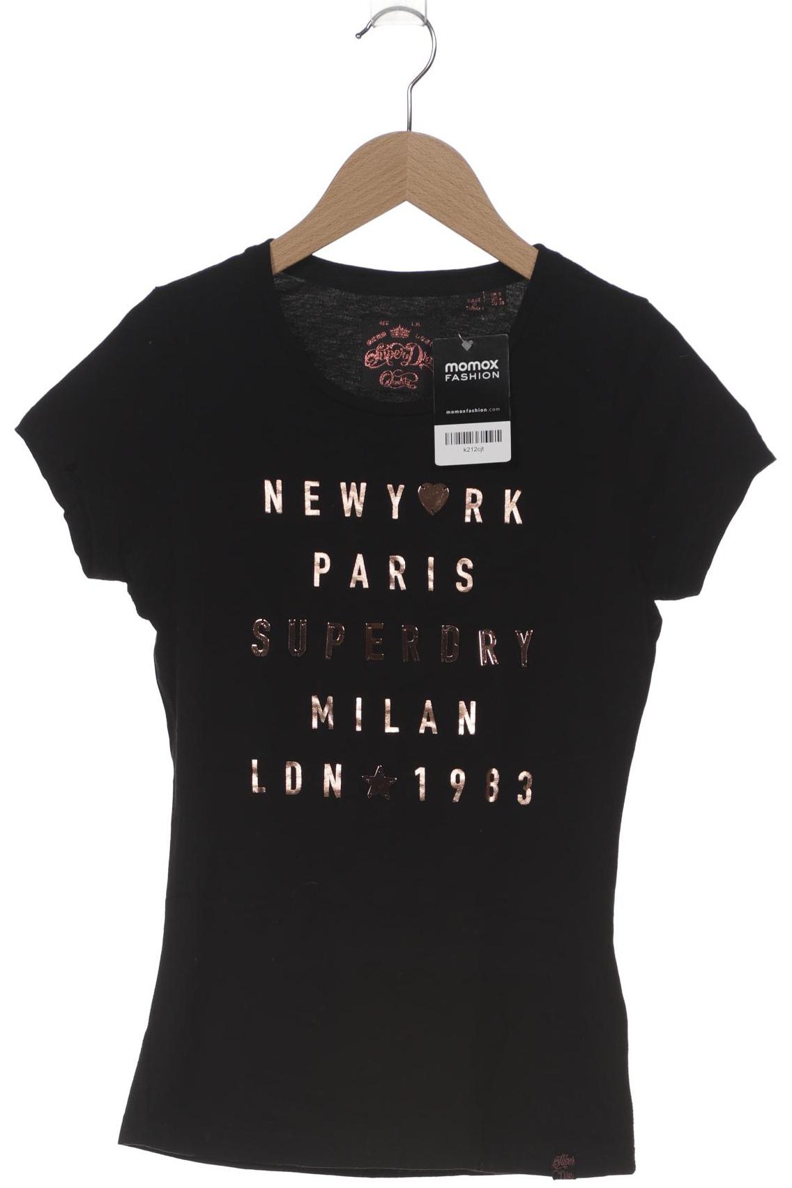 

Superdry Damen T-Shirt, schwarz, Gr. 36