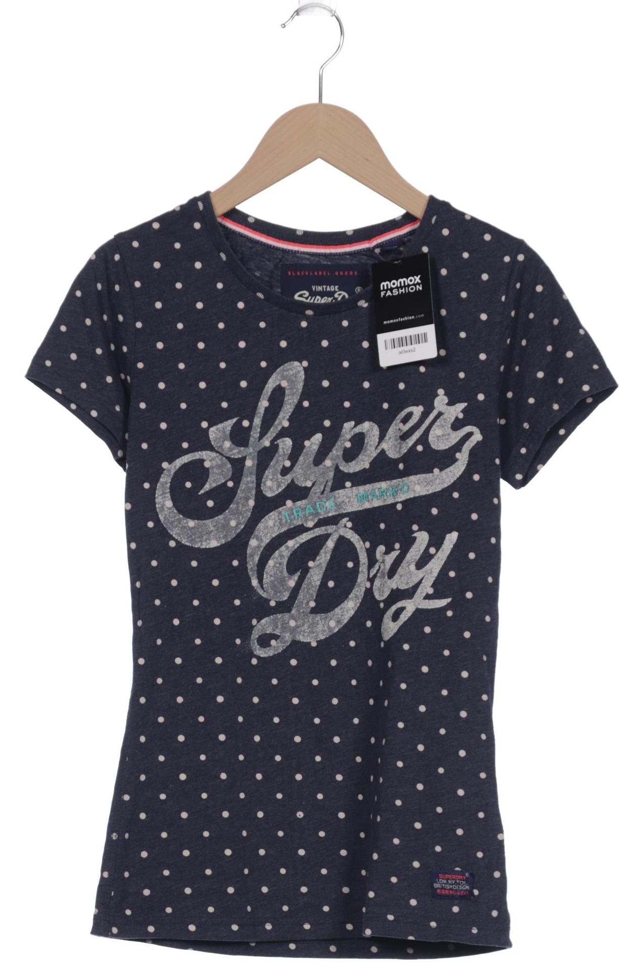 

Superdry Damen T-Shirt, marineblau, Gr. 36