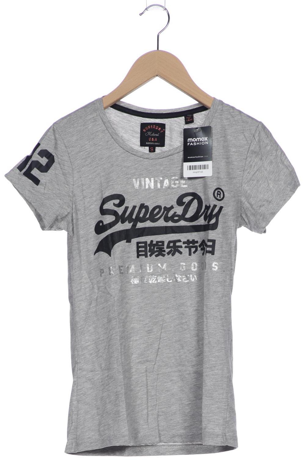 

Superdry Damen T-Shirt, grau, Gr. 36
