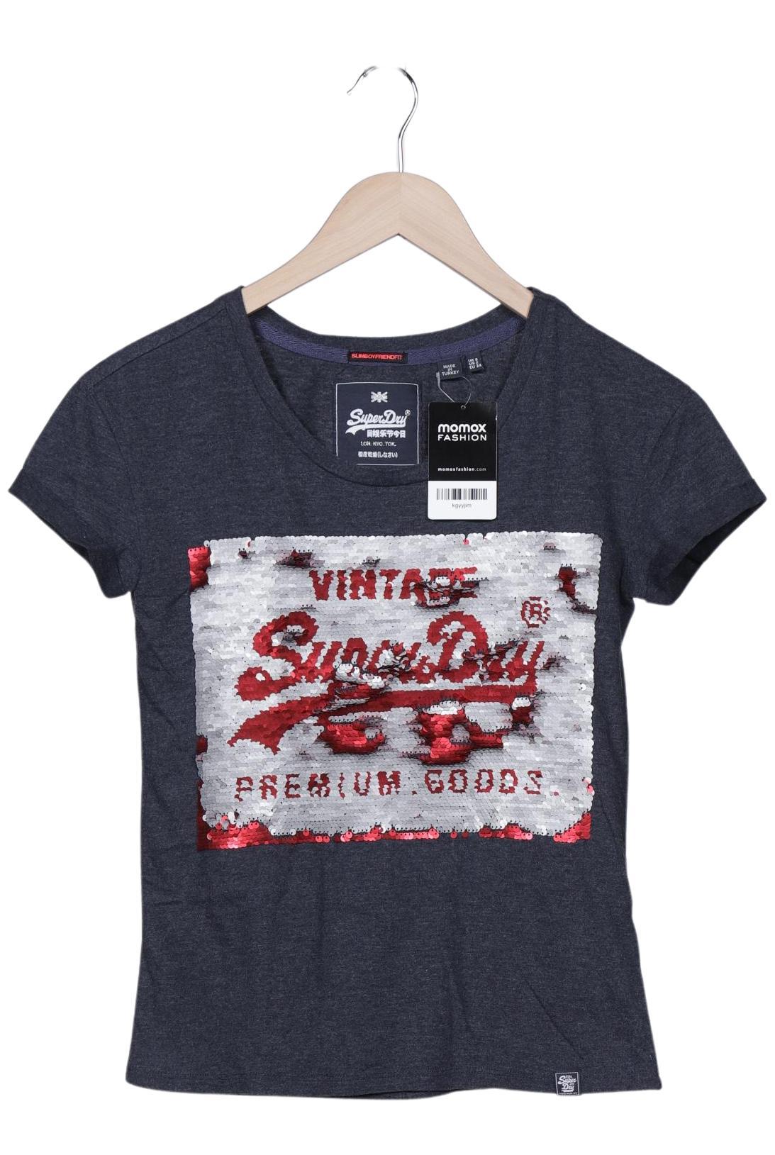 

Superdry Damen T-Shirt, marineblau, Gr. 34