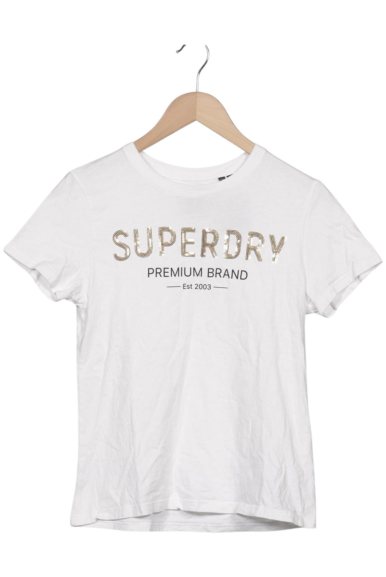 

Superdry Damen T-Shirt, weiß, Gr. 38