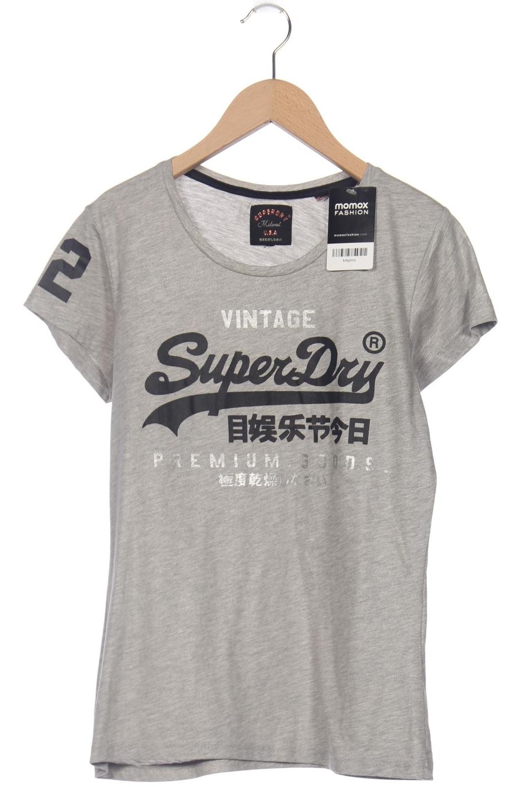 

Superdry Damen T-Shirt, grau, Gr. 36