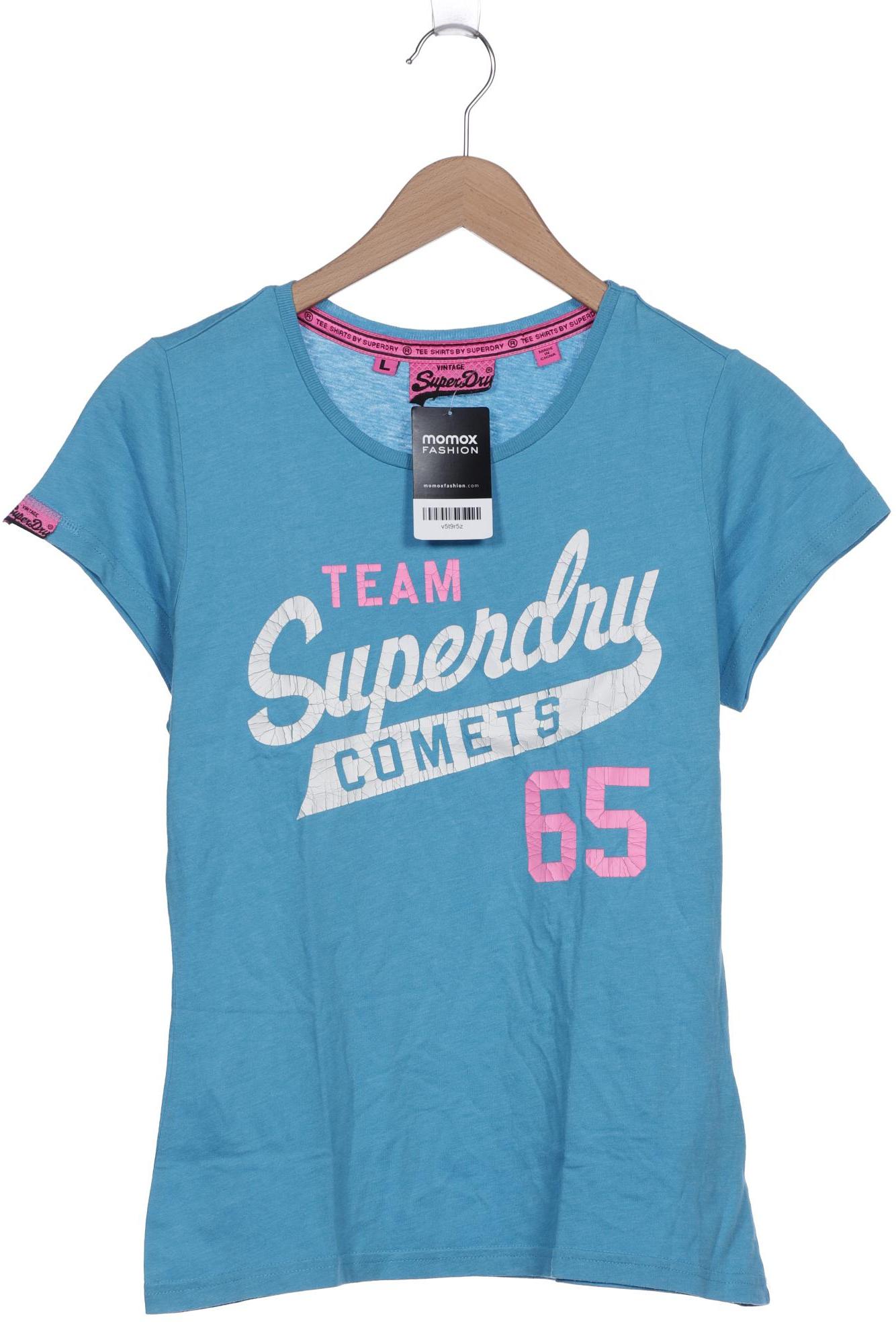 

Superdry Damen T-Shirt, blau, Gr. 42