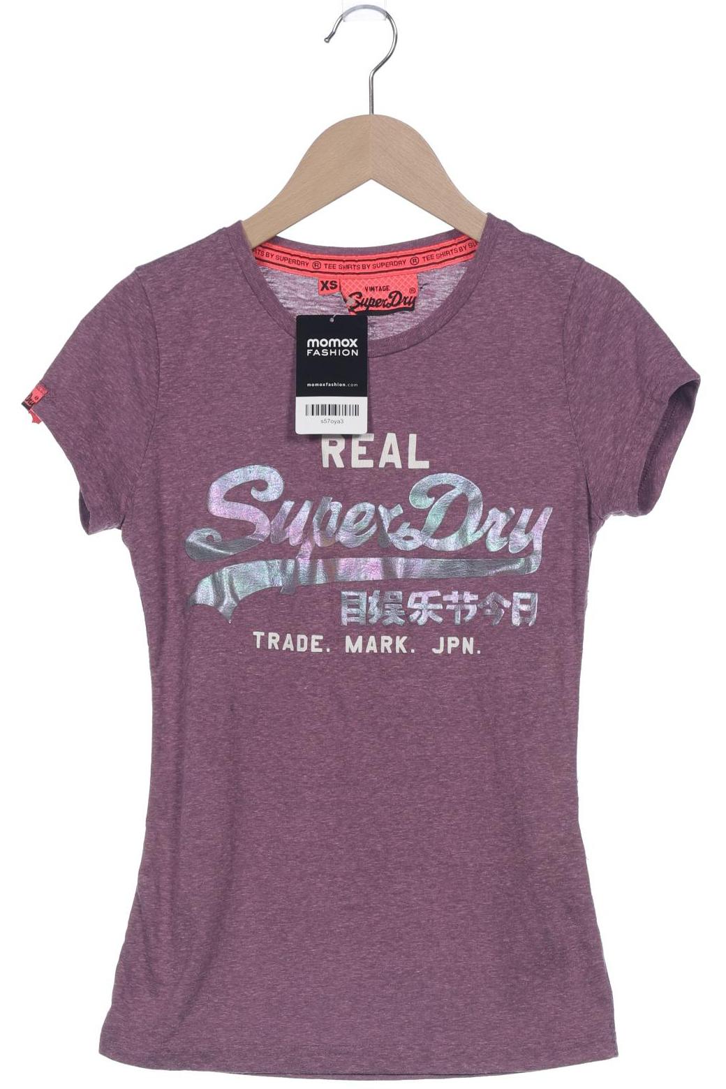

Superdry Damen T-Shirt, flieder, Gr. 34