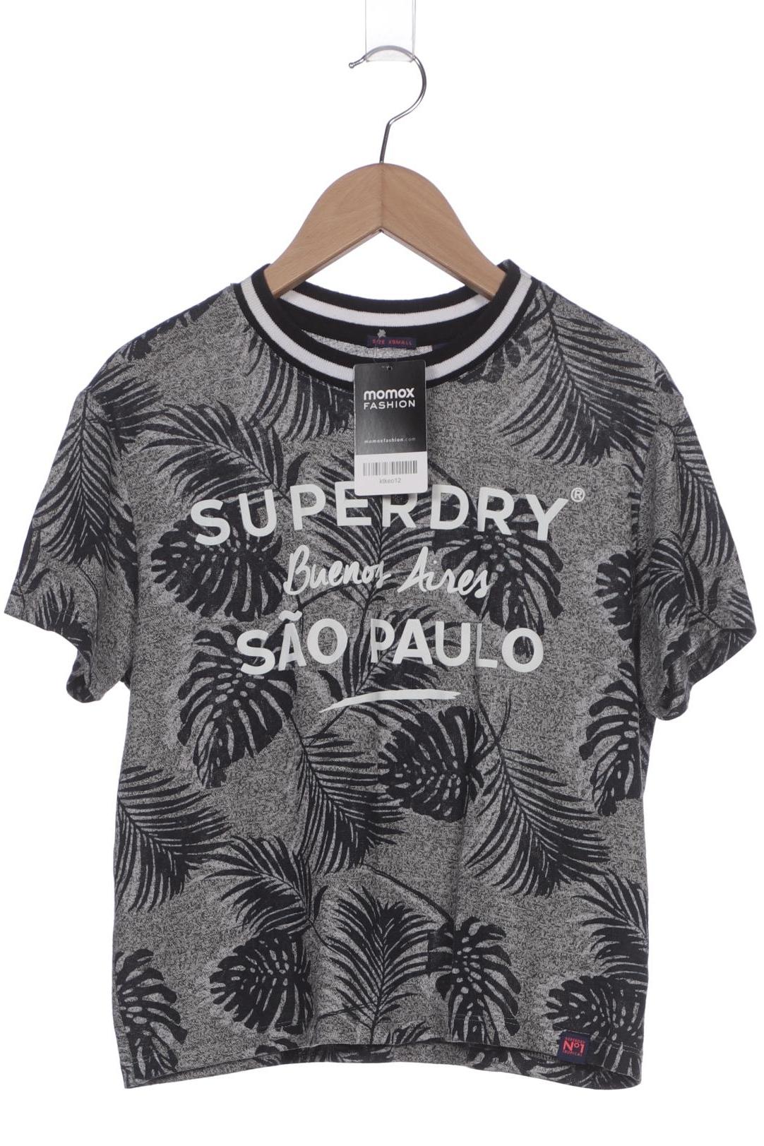 

Superdry Damen T-Shirt, grau, Gr. 34