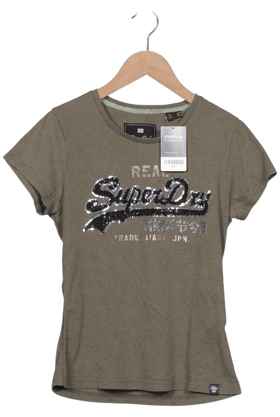 

Superdry Damen T-Shirt, grün, Gr. 40