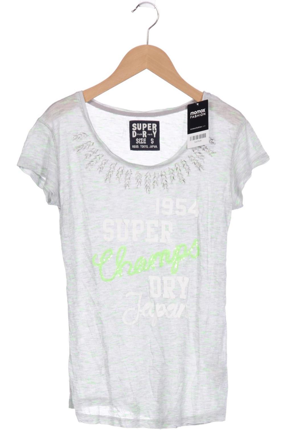 

Superdry Damen T-Shirt, grau, Gr. 36