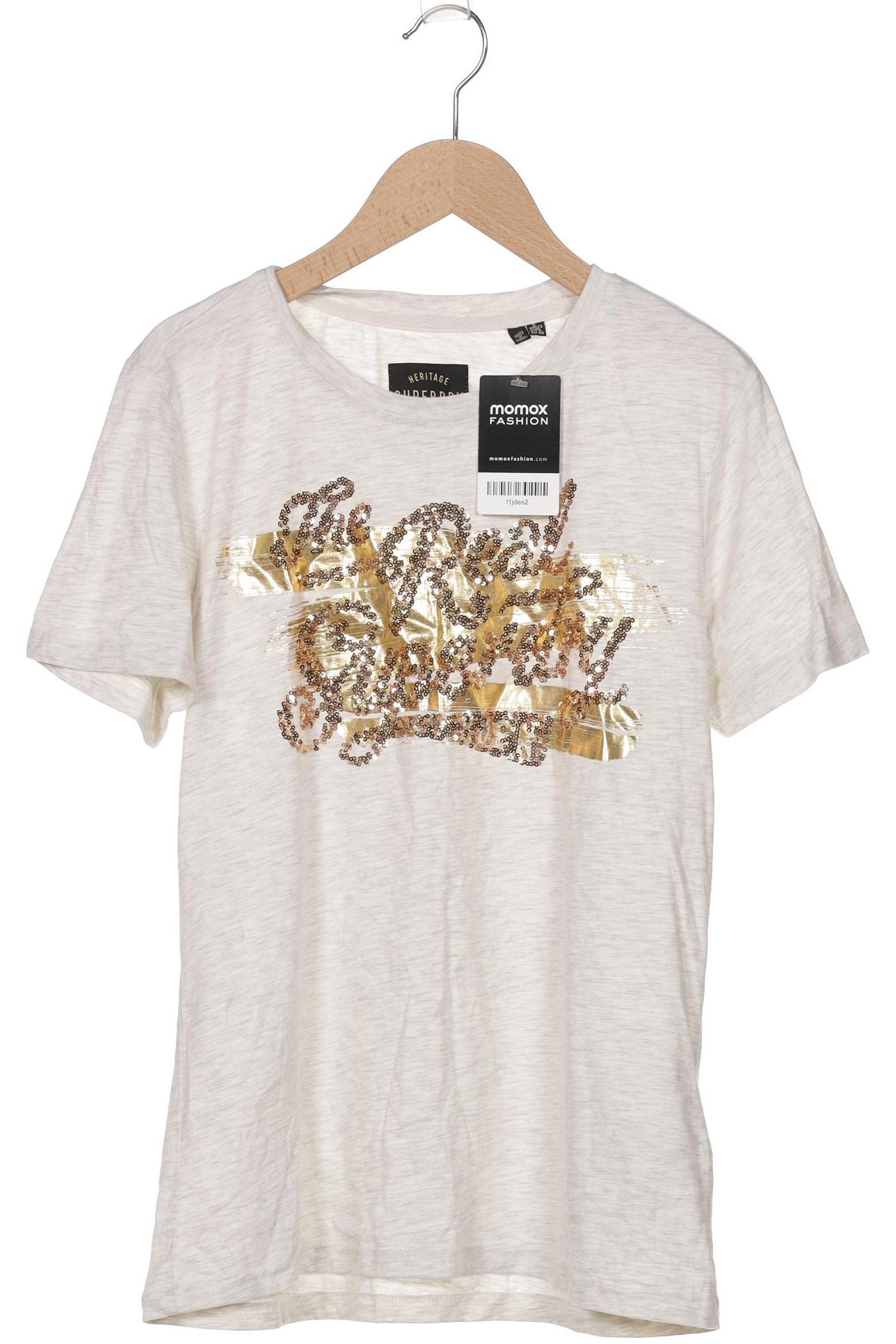 

Superdry Damen T-Shirt, beige, Gr. 40