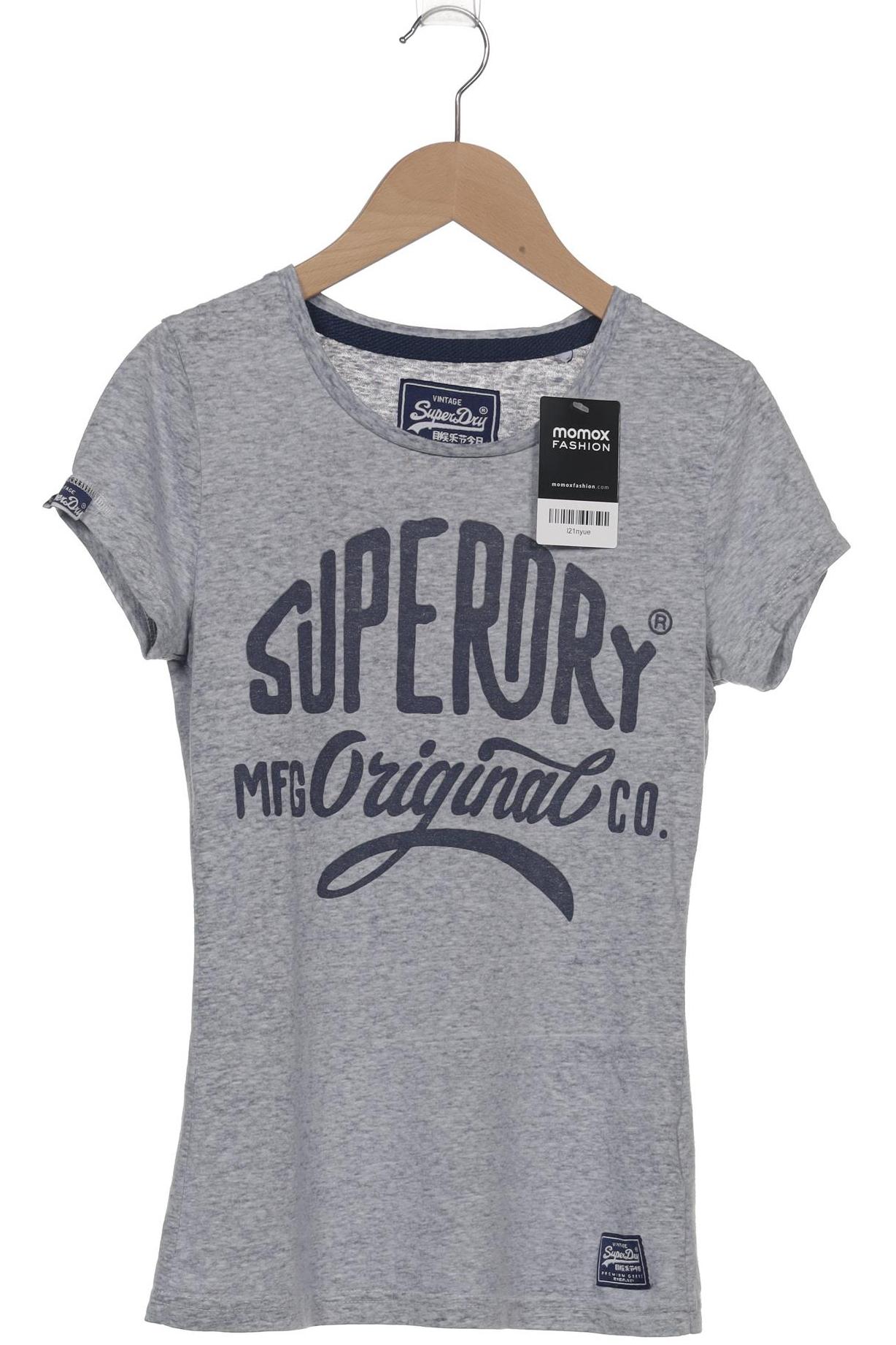 

Superdry Damen T-Shirt, grau, Gr. 32