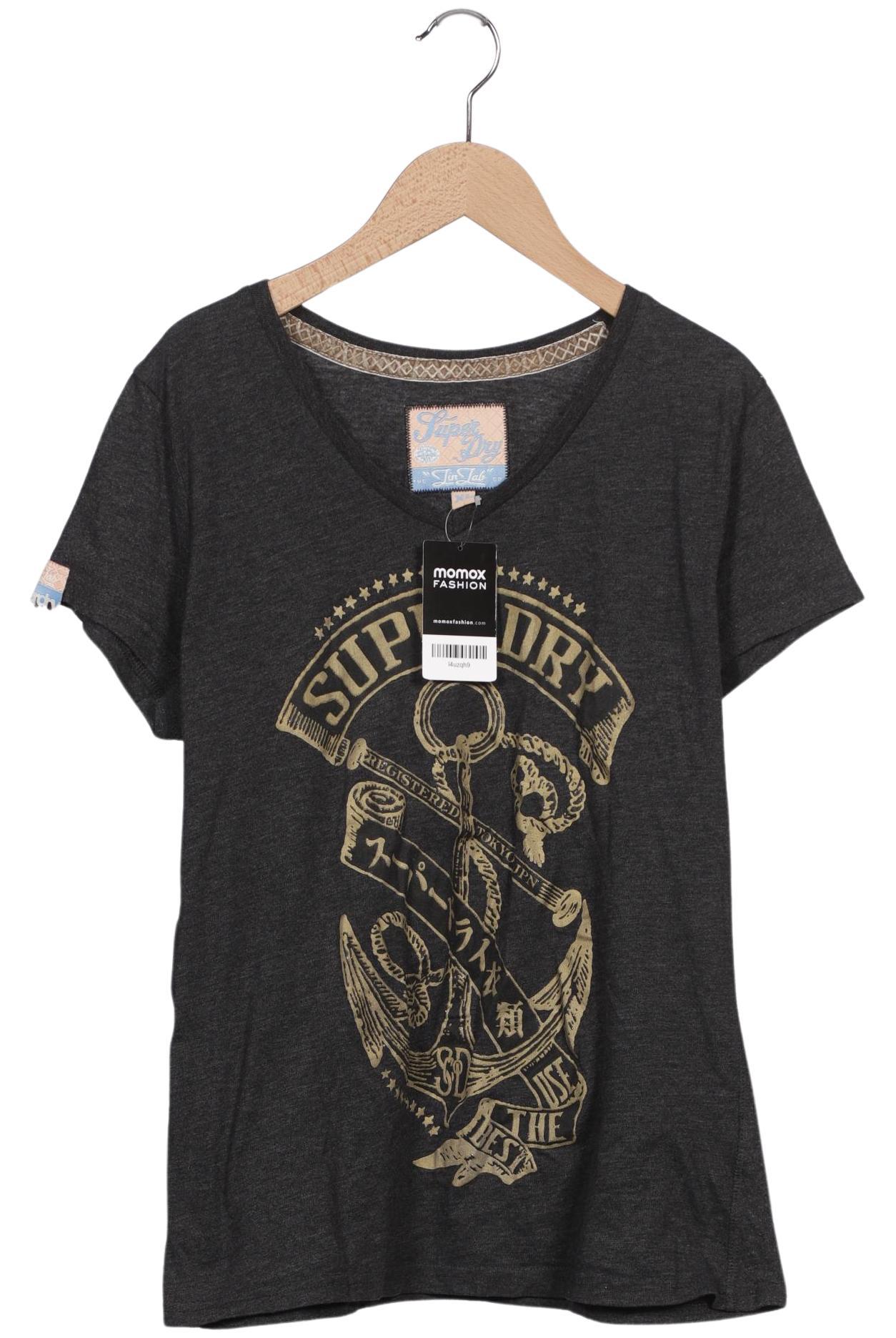 

Superdry Damen T-Shirt, grau, Gr. 44
