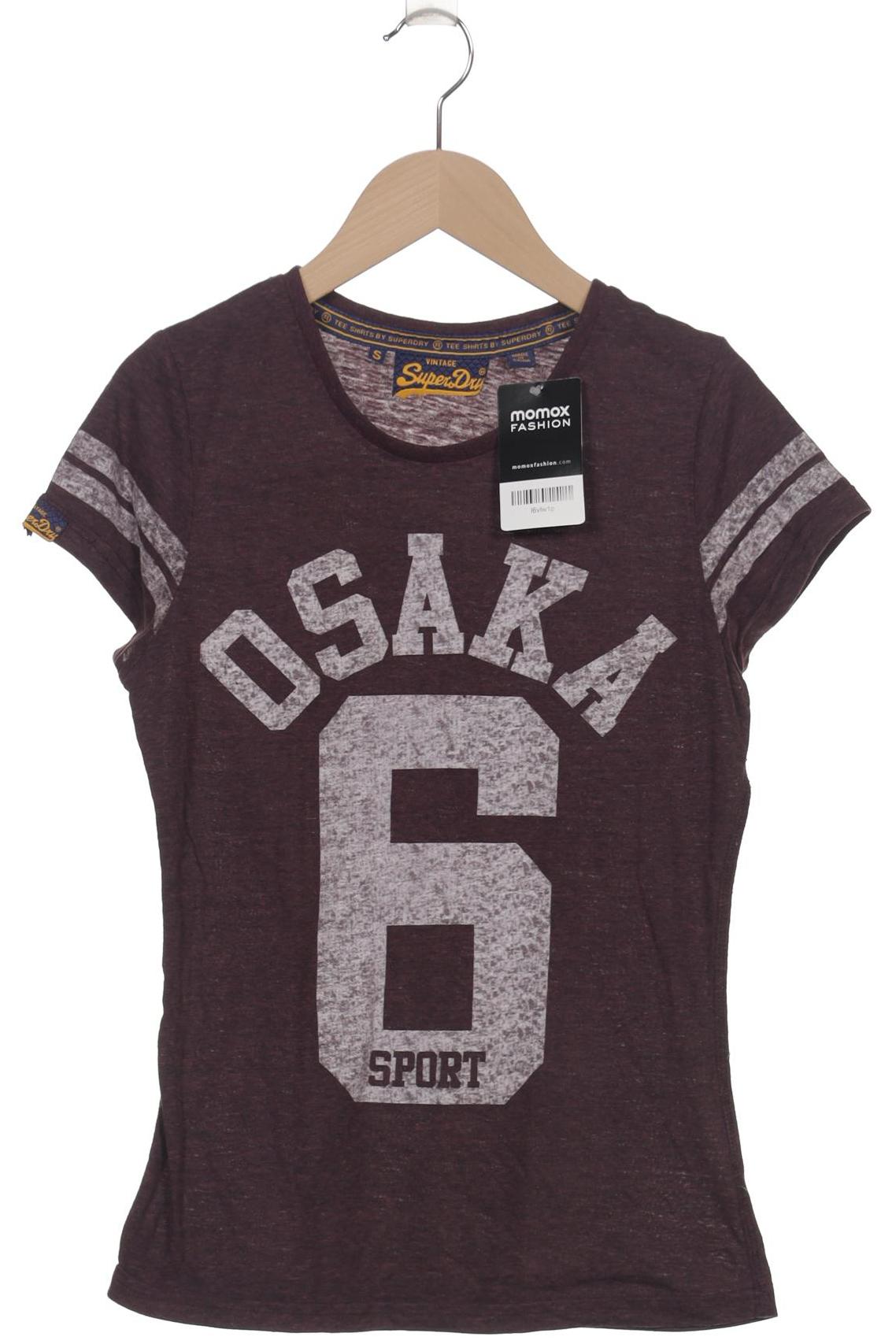 

Superdry Damen T-Shirt, bordeaux, Gr. 36