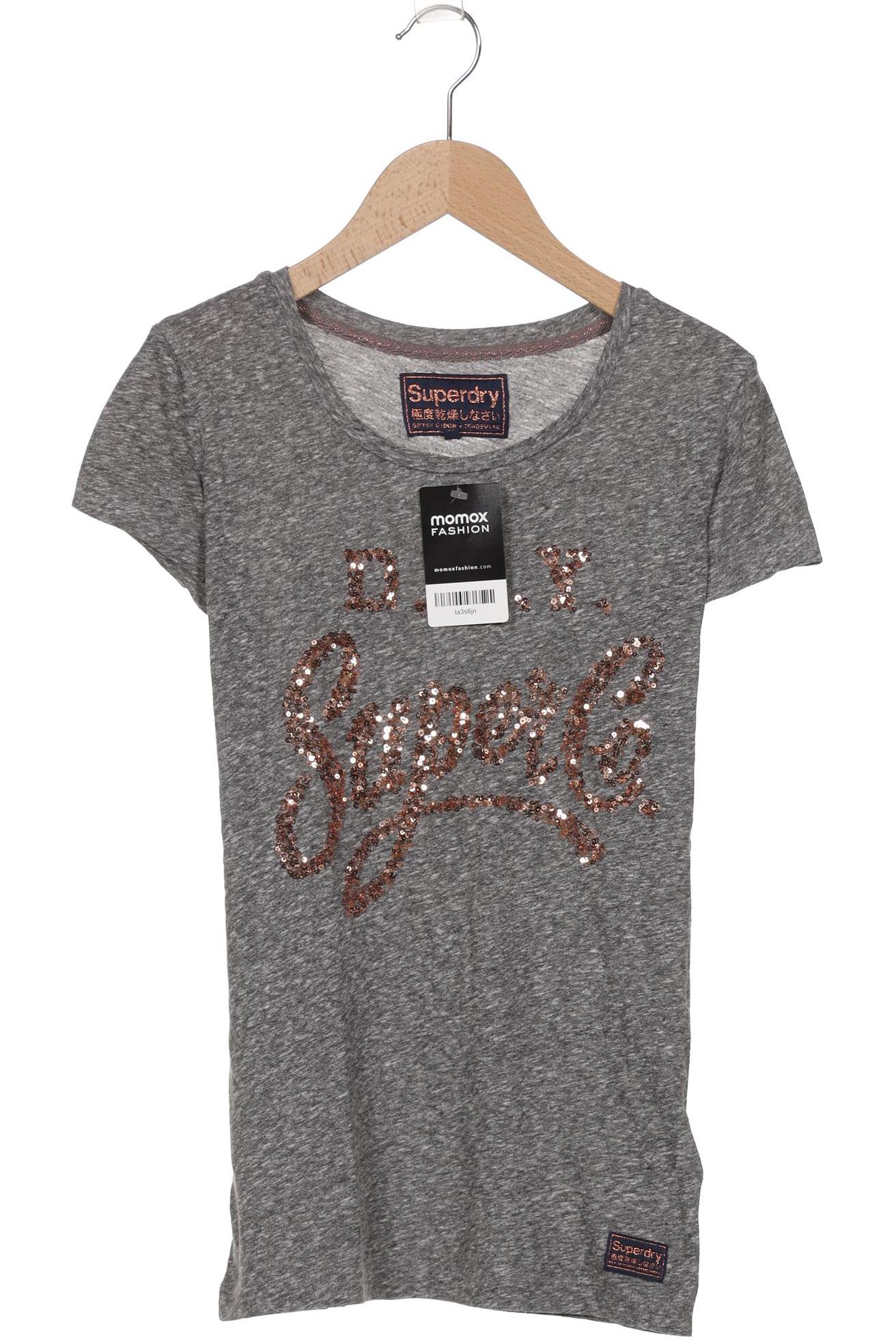 

Superdry Damen T-Shirt, grau, Gr. 34