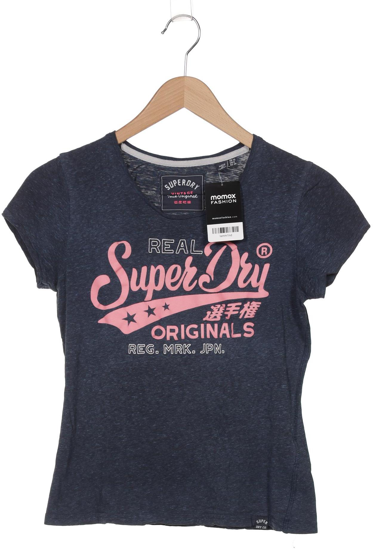 

Superdry Damen T-Shirt, marineblau, Gr. 40