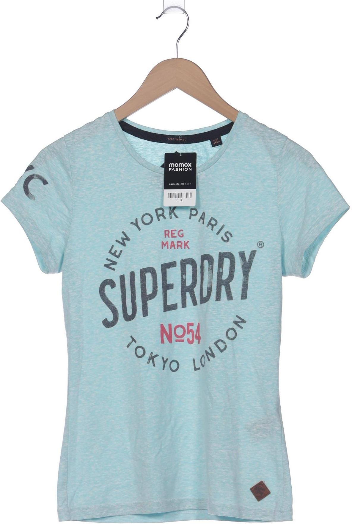 

Superdry Damen T-Shirt, hellblau, Gr. 34