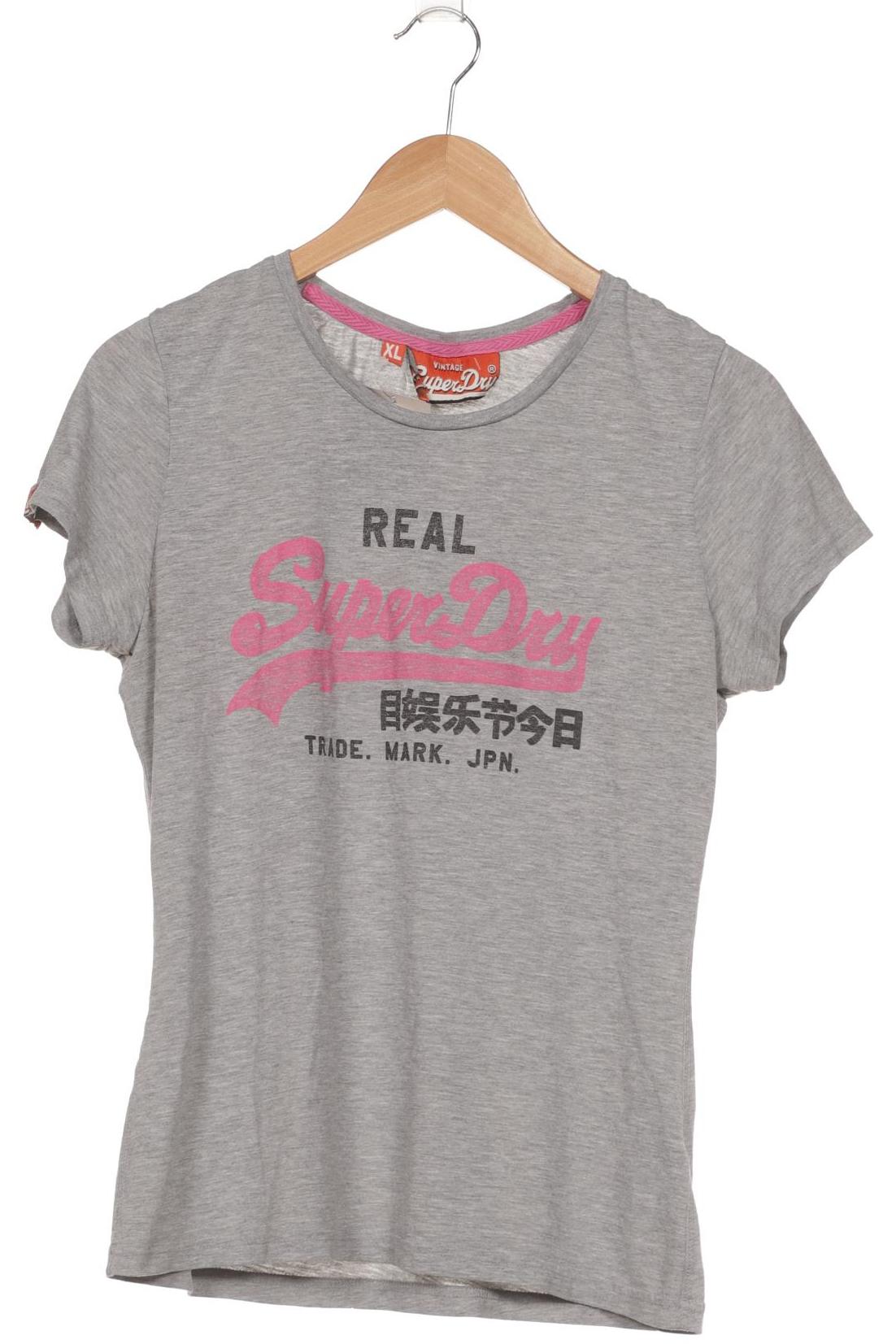 

Superdry Damen T-Shirt, grau, Gr. 44