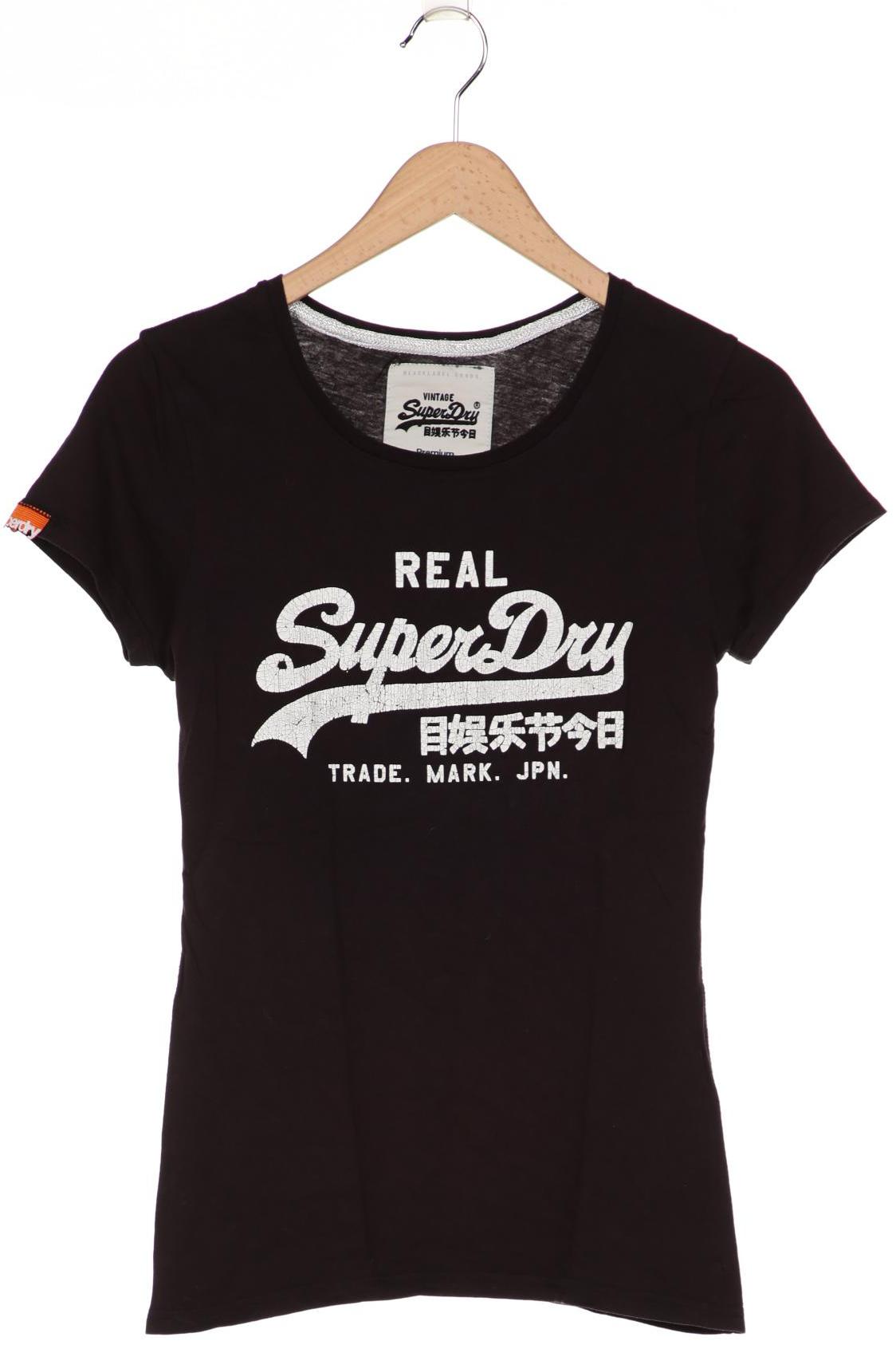 

Superdry Damen T-Shirt, schwarz, Gr. 38