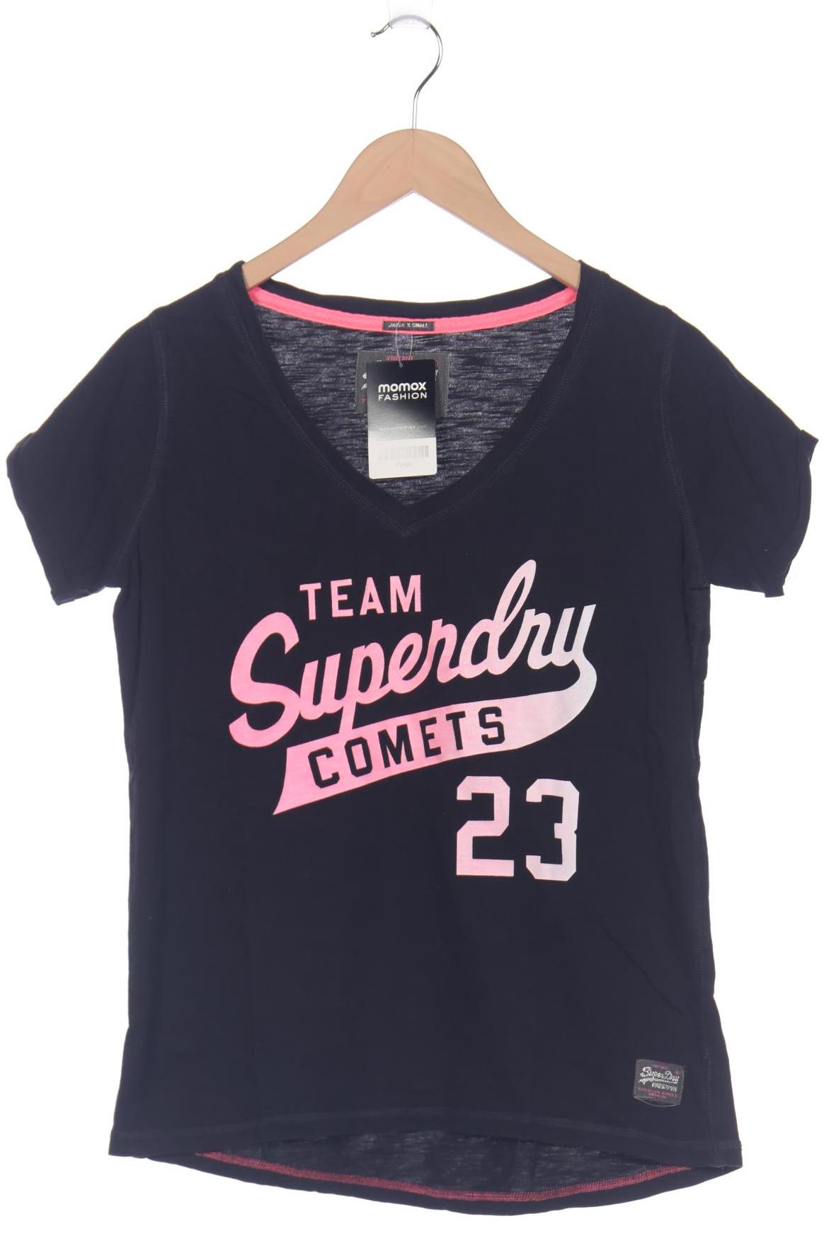 

Superdry Damen T-Shirt, schwarz, Gr. 34