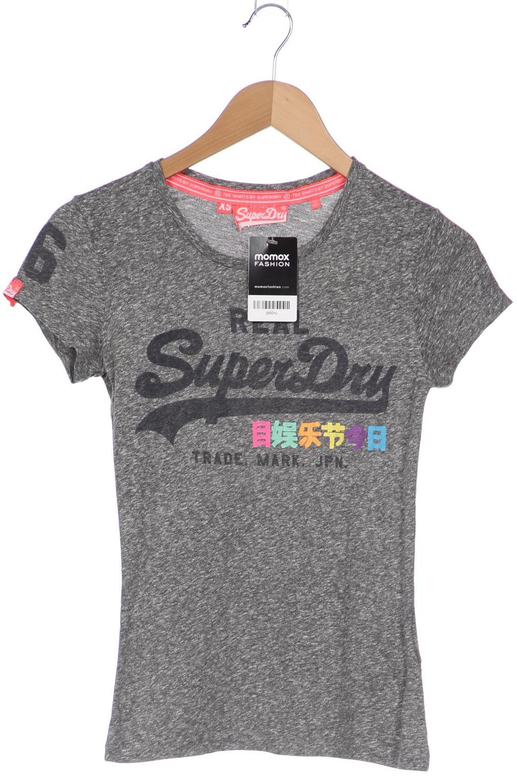 

Superdry Damen T-Shirt, grau, Gr. 34
