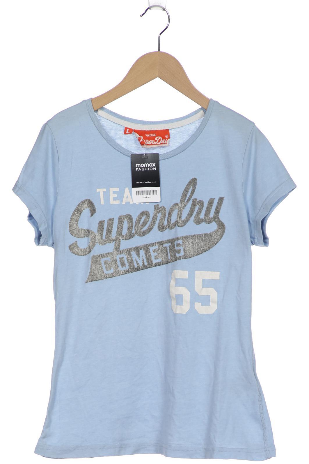 

Superdry Damen T-Shirt, hellblau, Gr. 42