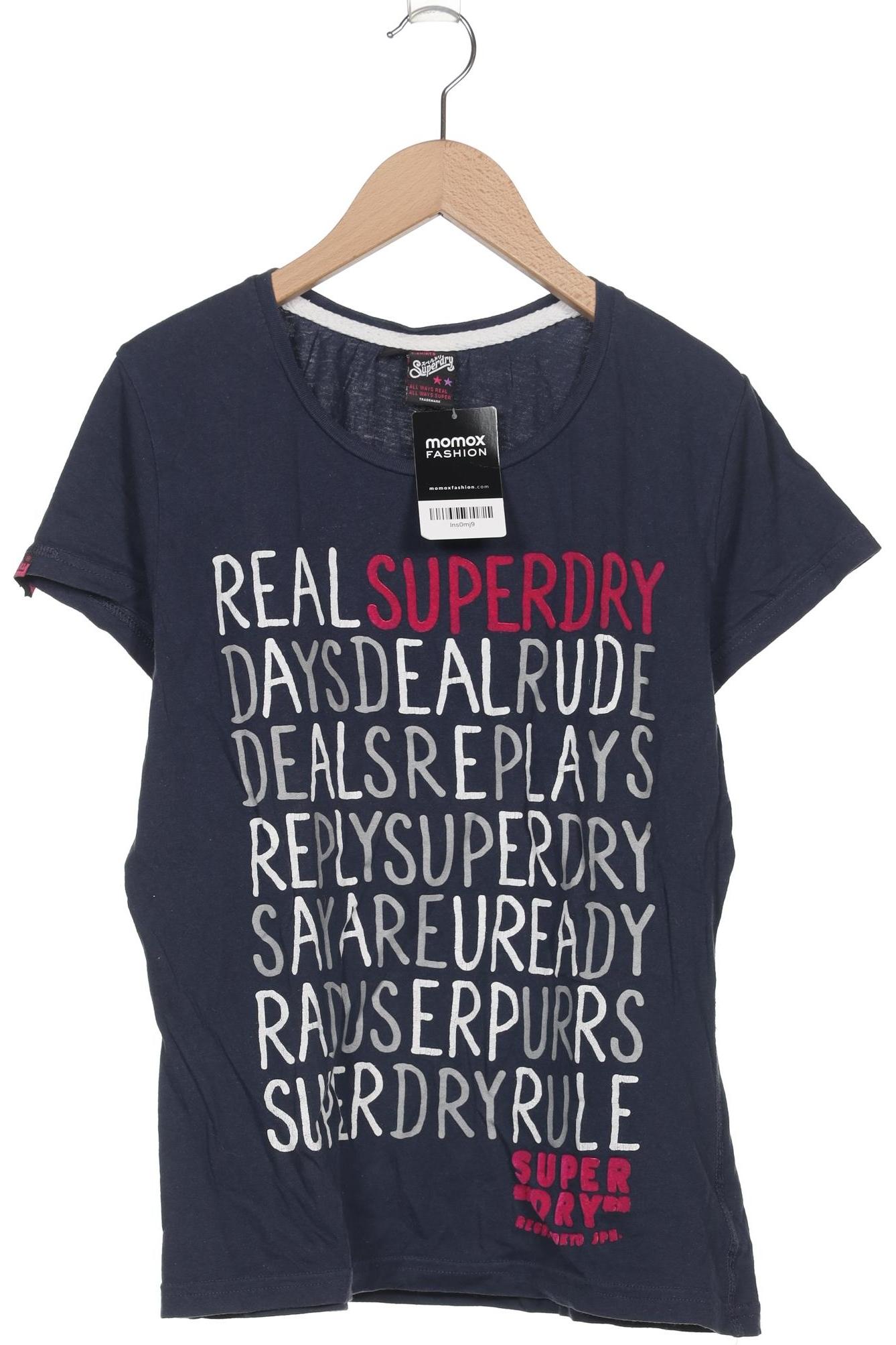 

Superdry Damen T-Shirt, marineblau, Gr. 42