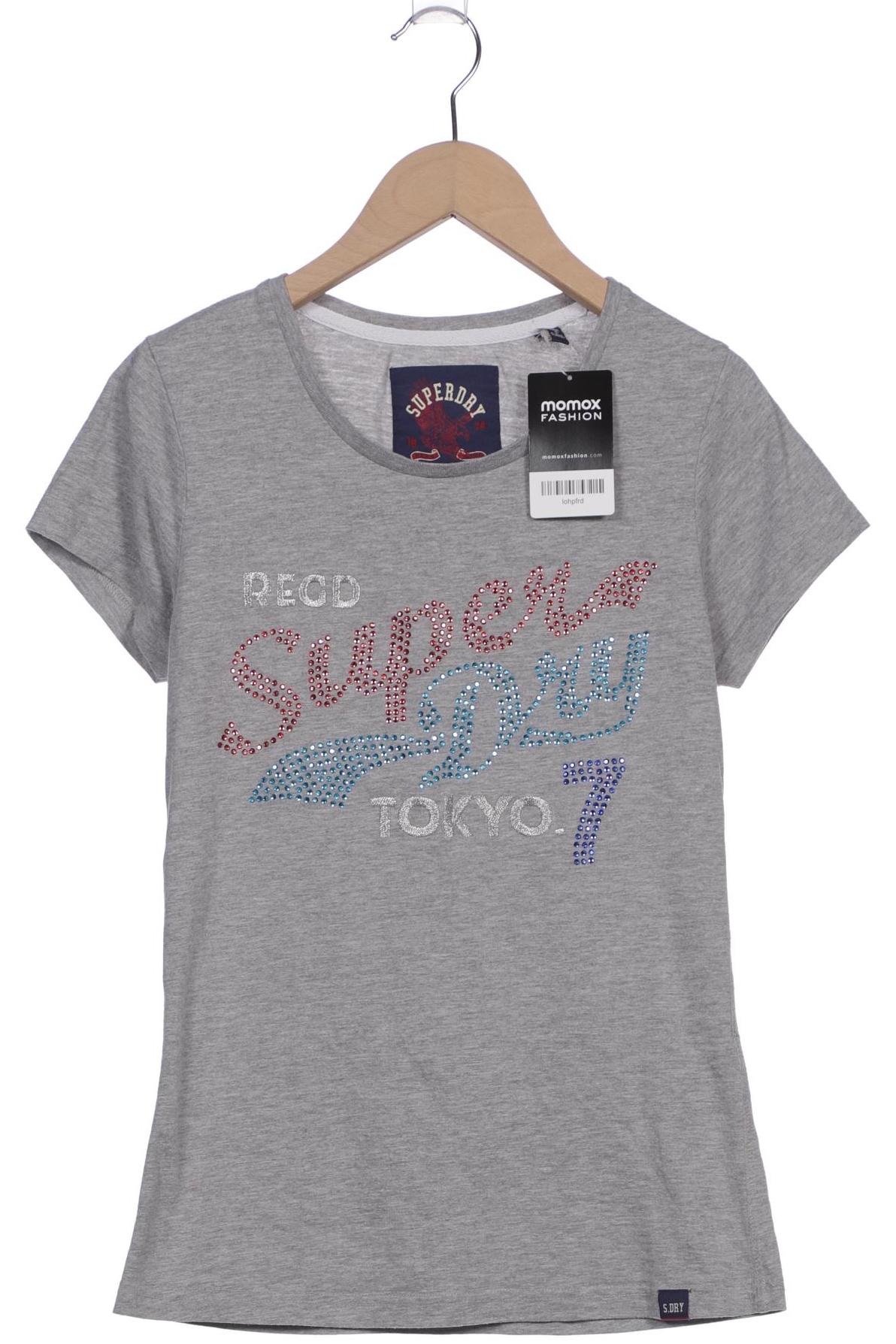 

Superdry Damen T-Shirt, grau, Gr. 34