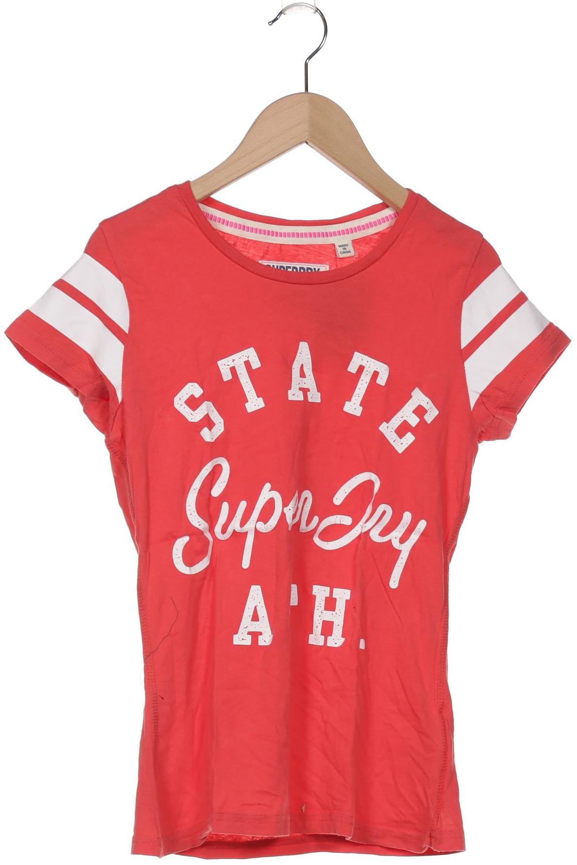 

Superdry Damen T-Shirt, rot, Gr. 34