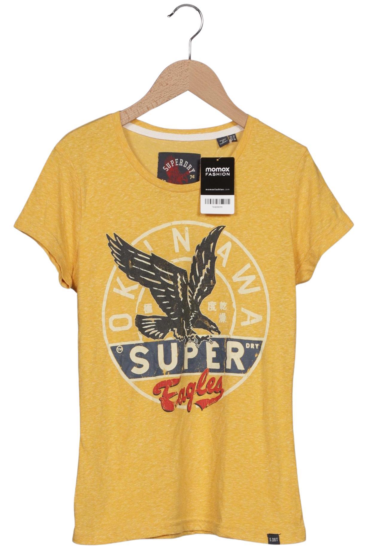 

Superdry Damen T-Shirt, gelb, Gr. 38