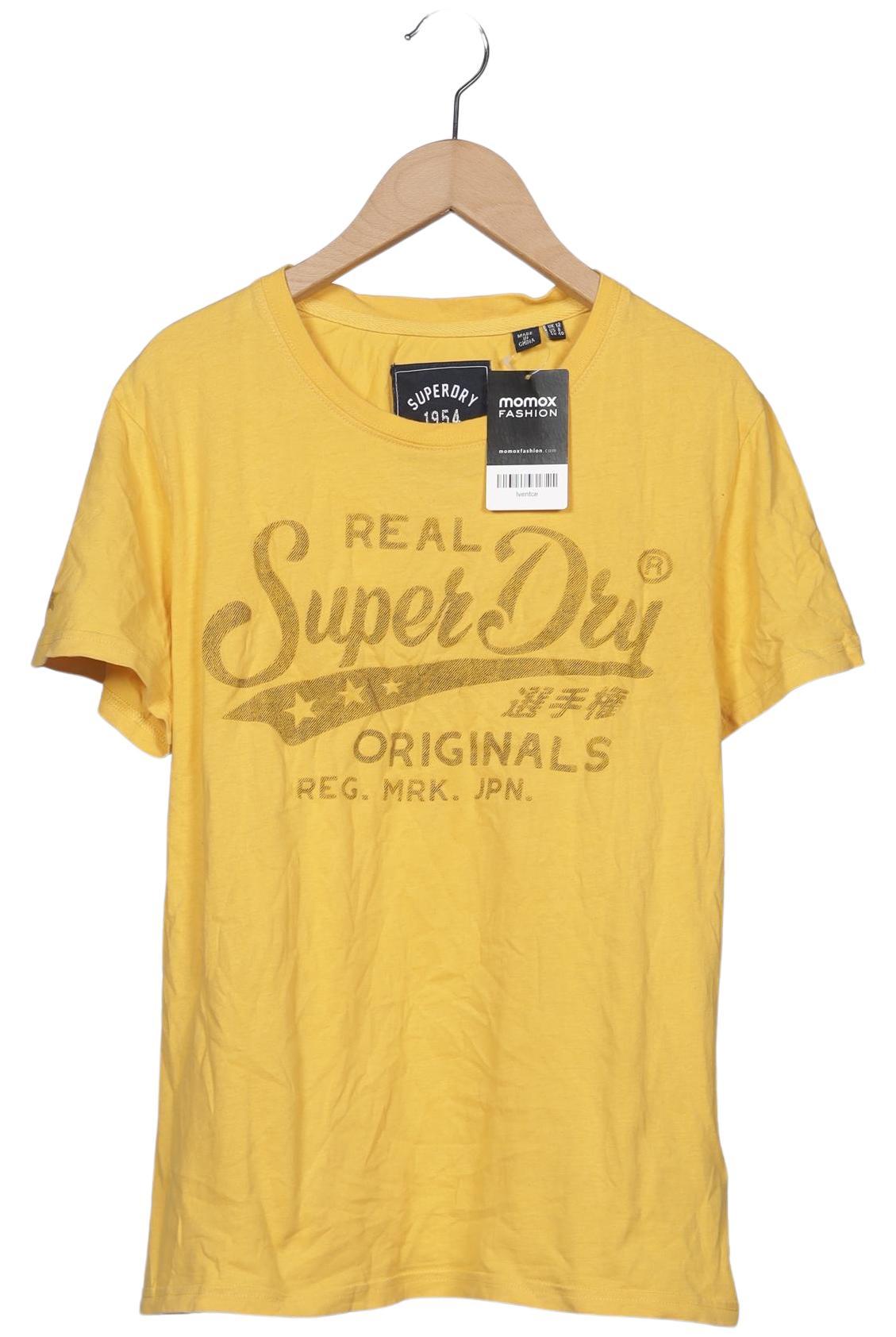 

Superdry Damen T-Shirt, gelb, Gr. 40