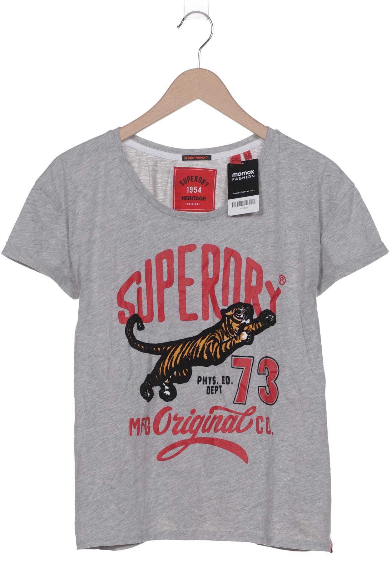 

Superdry Damen T-Shirt, grau, Gr. 42