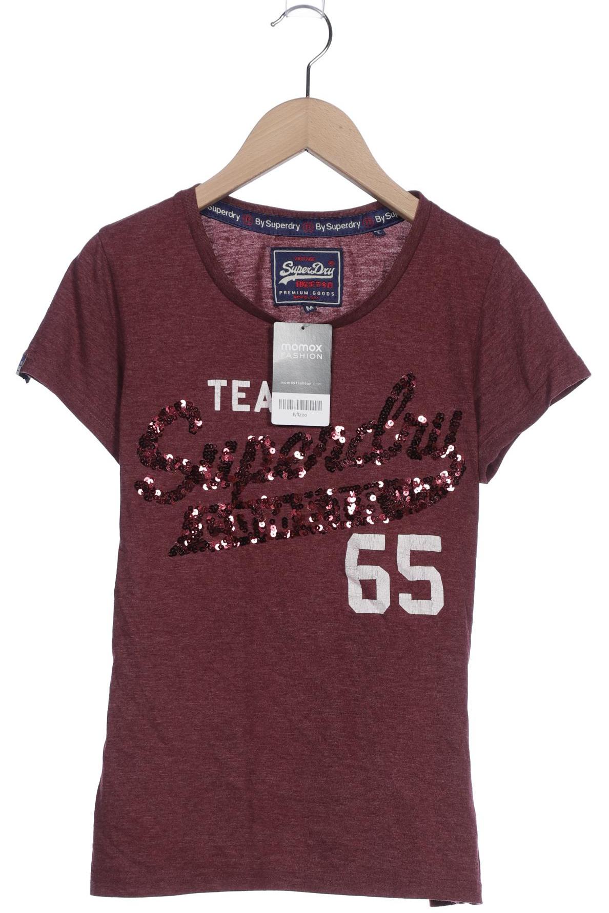 

Superdry Damen T-Shirt, bordeaux, Gr. 38