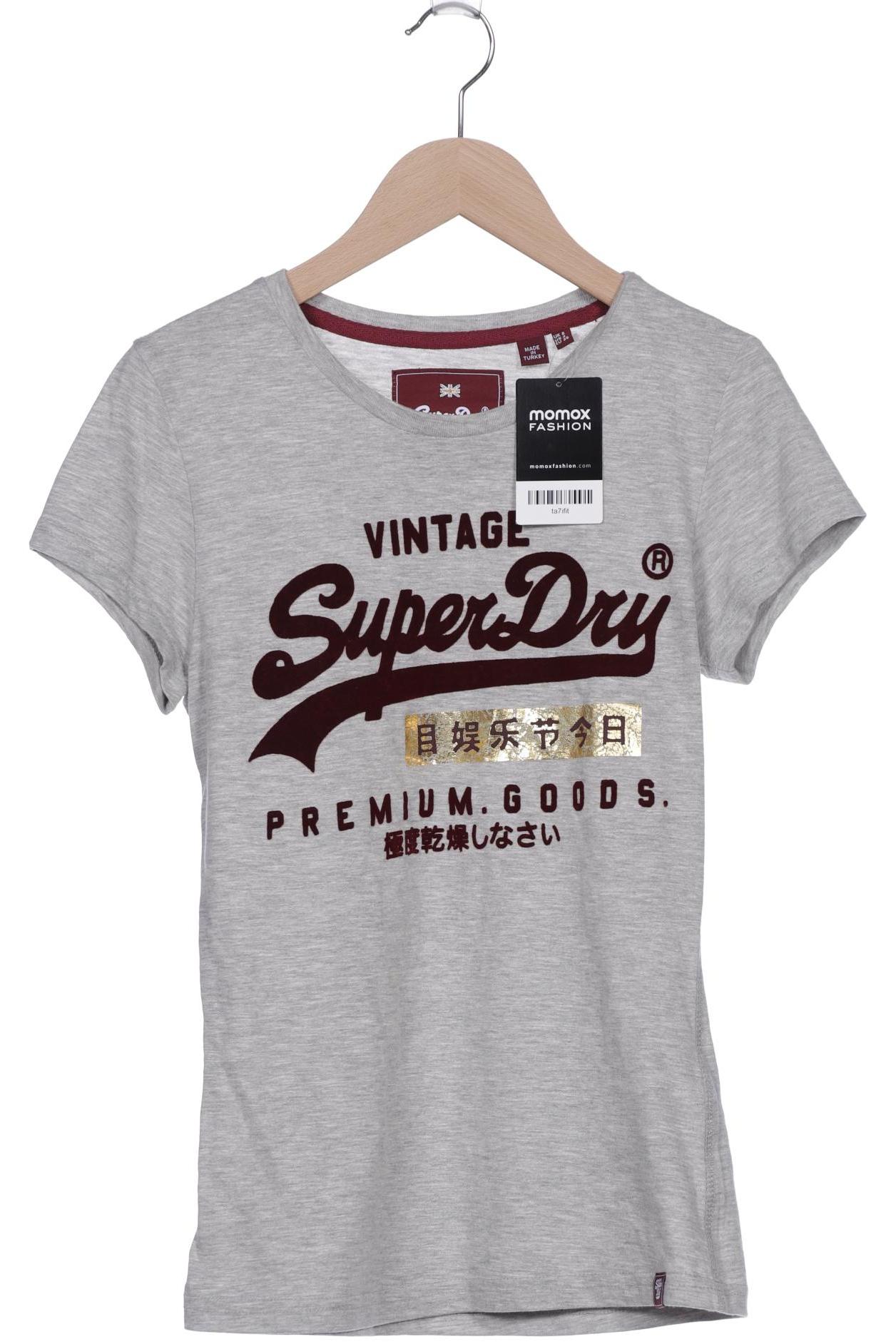 

Superdry Damen T-Shirt, grau, Gr. 36