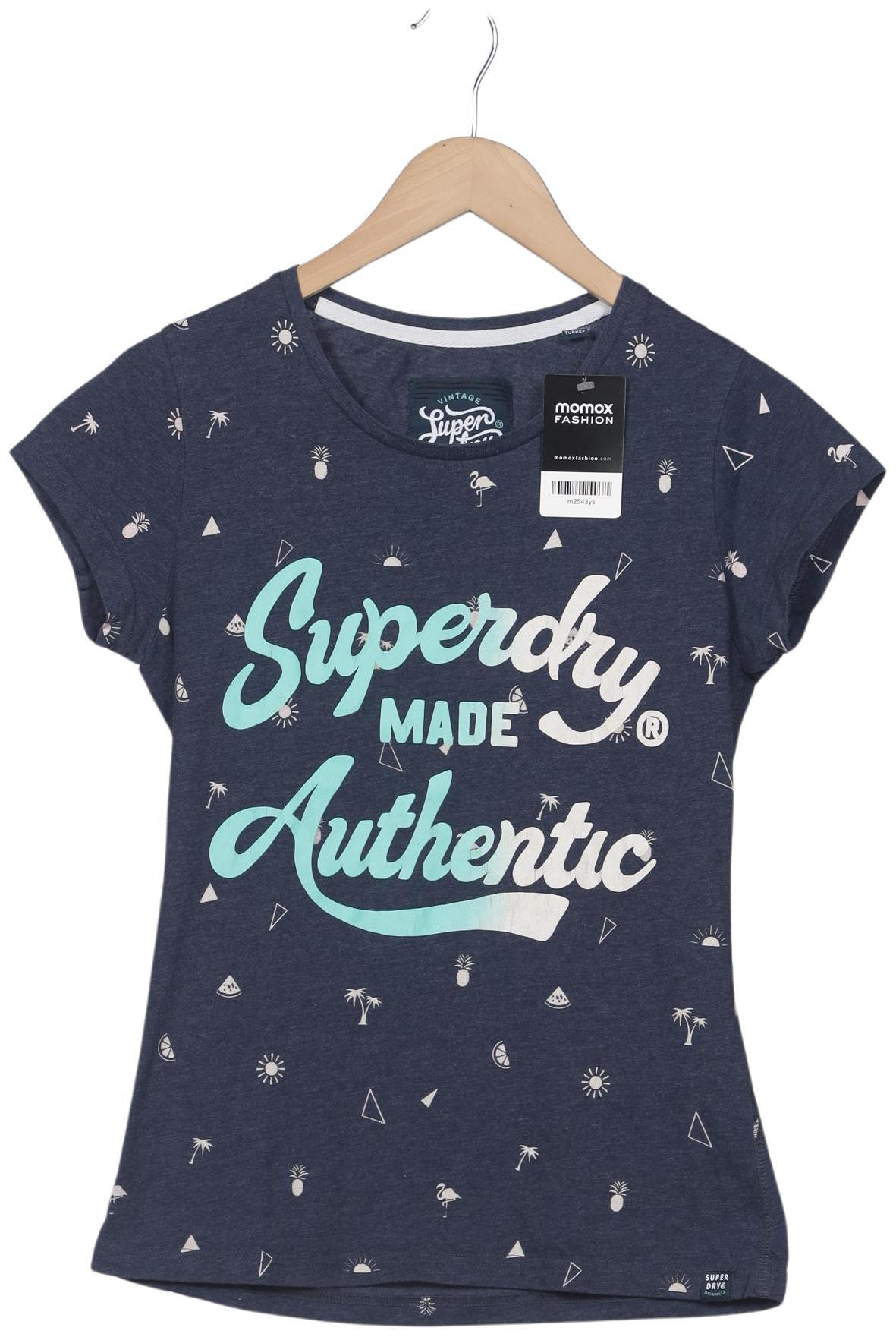 

Superdry Damen T-Shirt, marineblau, Gr. 40