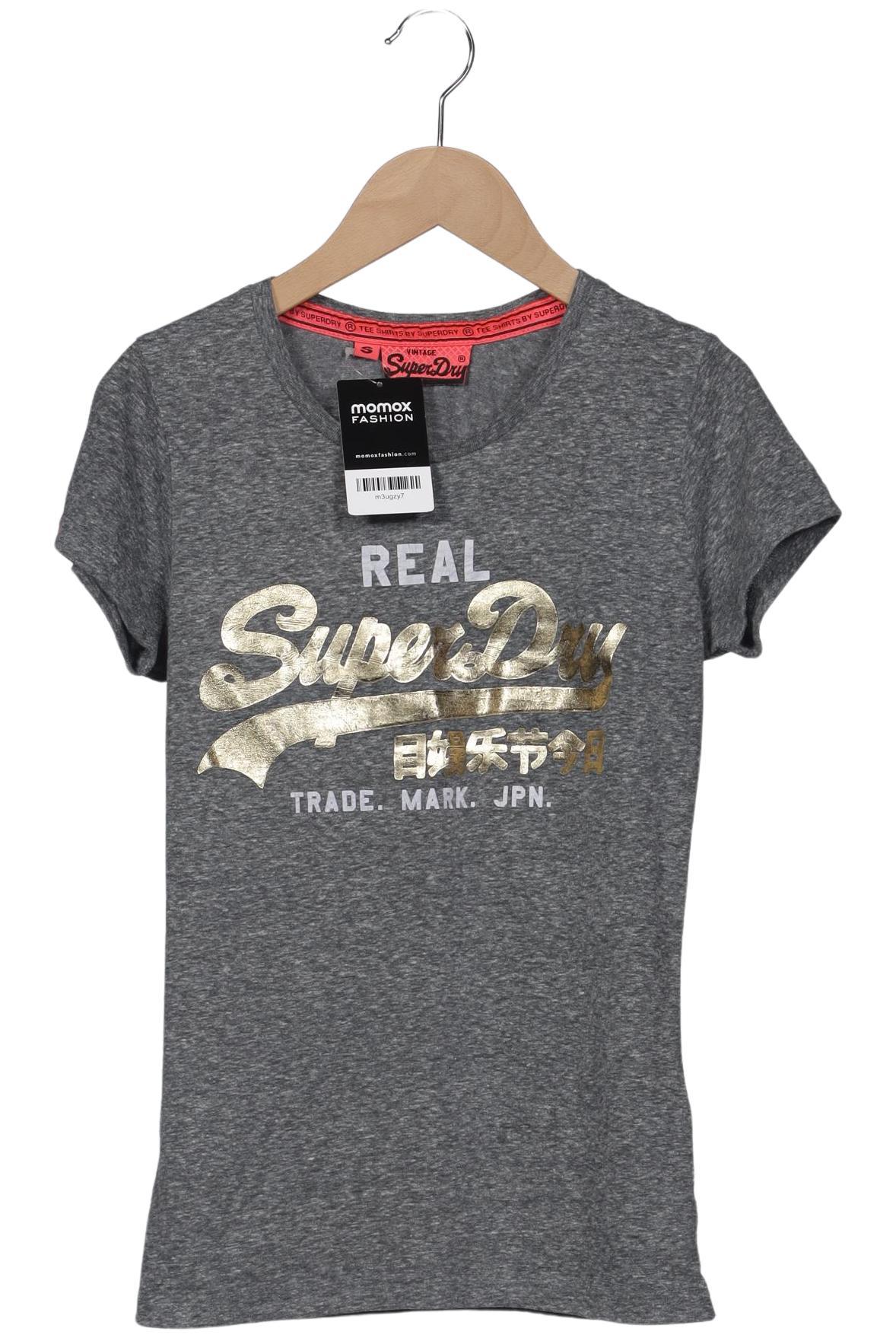 

Superdry Damen T-Shirt, grau, Gr. 36