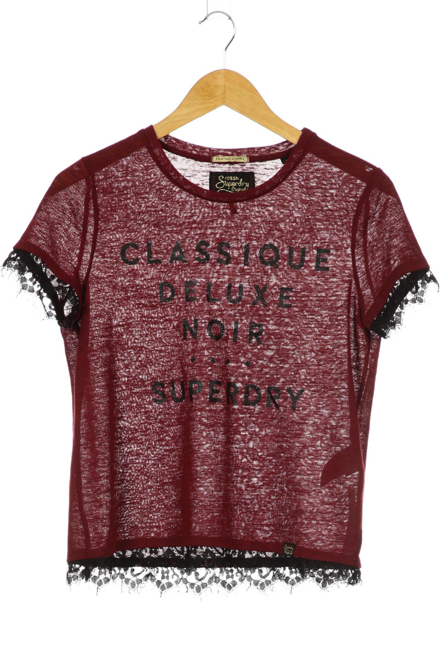 

Superdry Damen T-Shirt, bordeaux