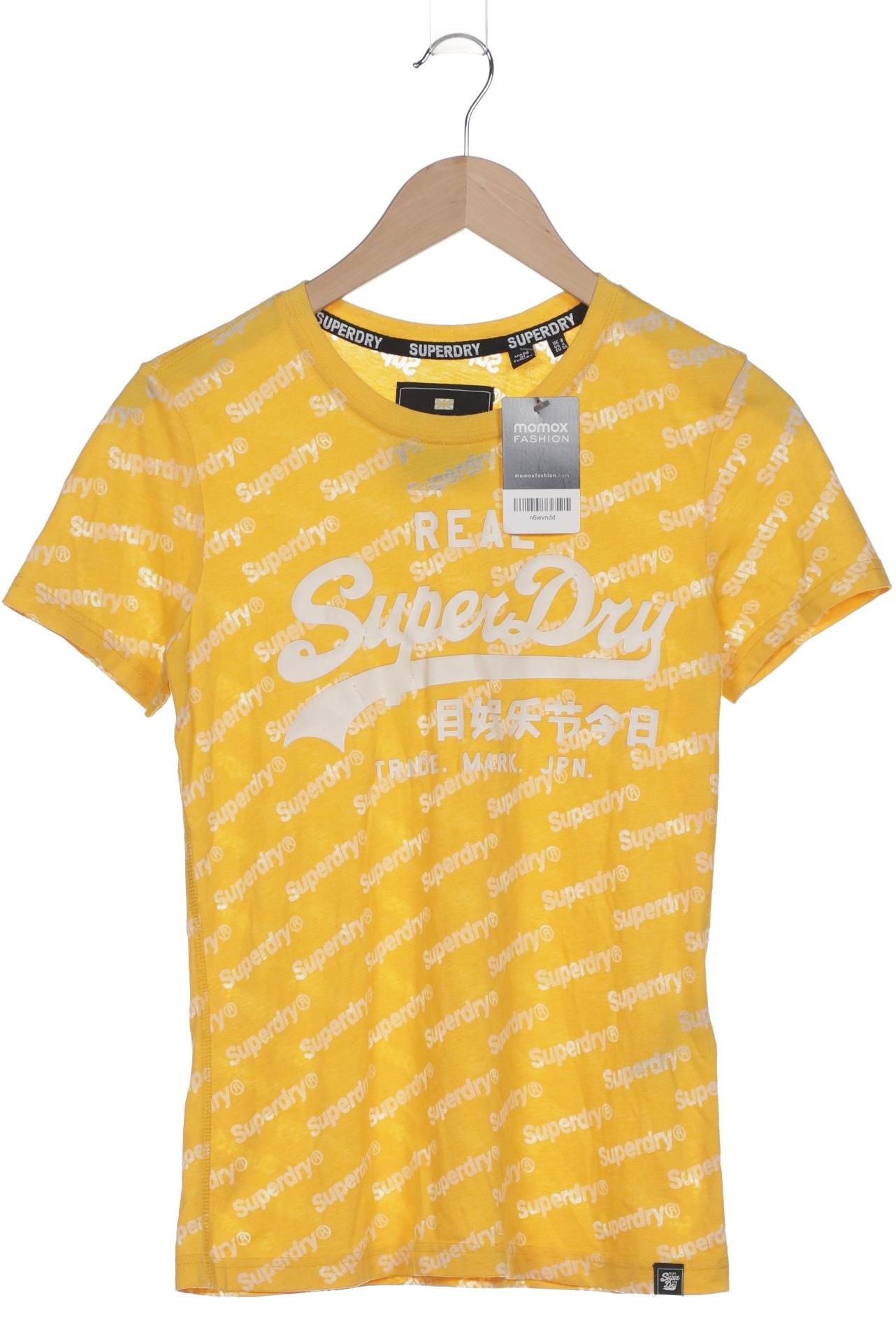 

Superdry Damen T-Shirt, gelb, Gr. 36