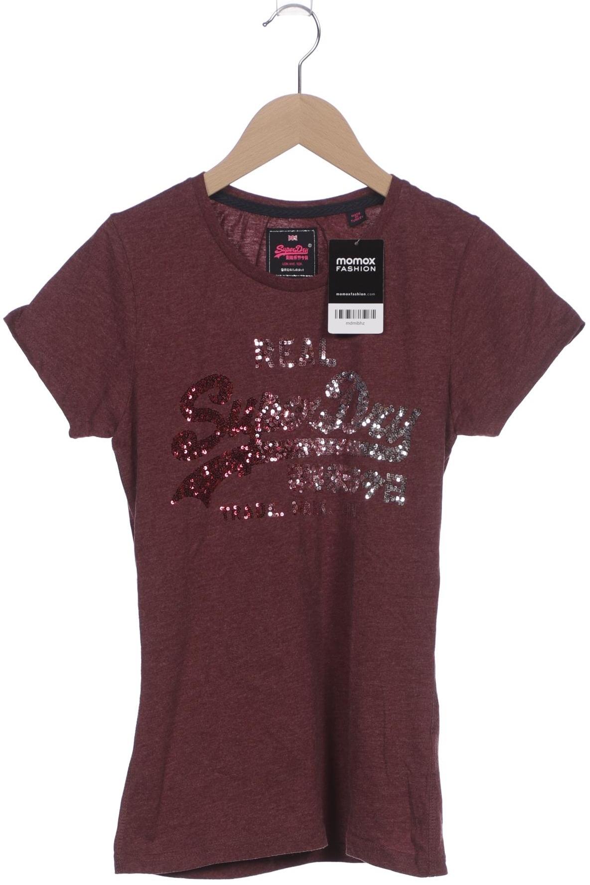 

Superdry Damen T-Shirt, bordeaux, Gr. 36
