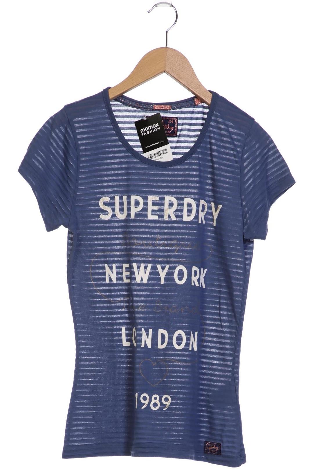 

Superdry Damen T-Shirt, blau, Gr. 36