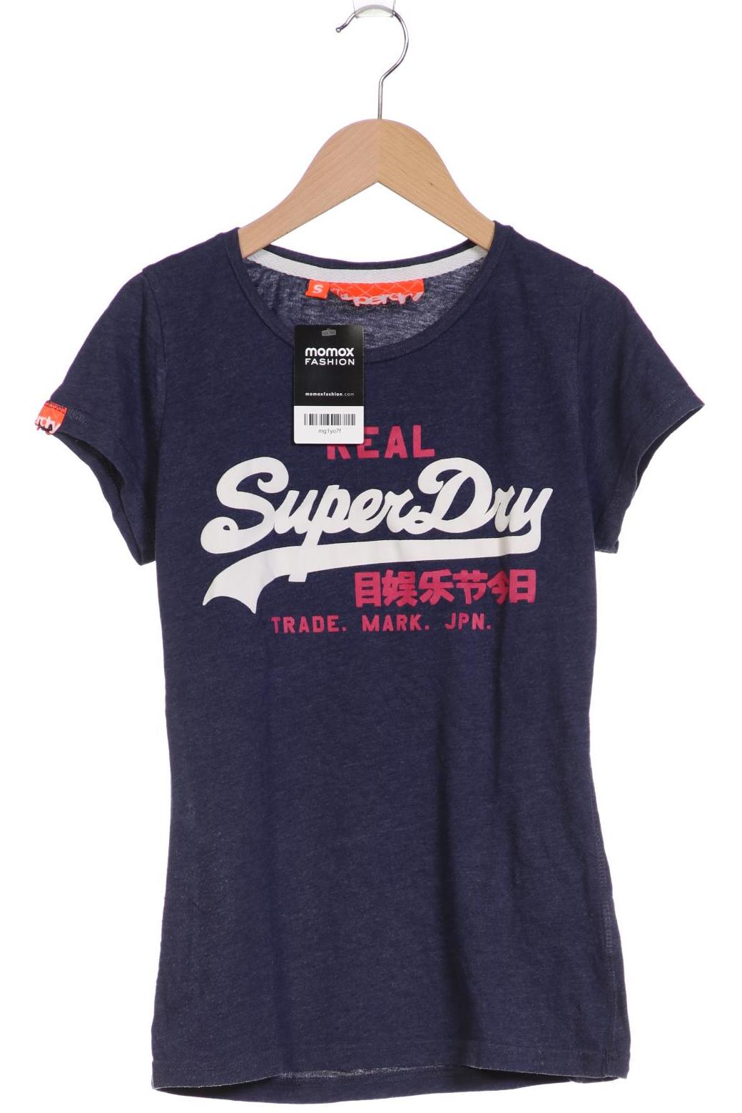 

Superdry Damen T-Shirt, marineblau, Gr. 36