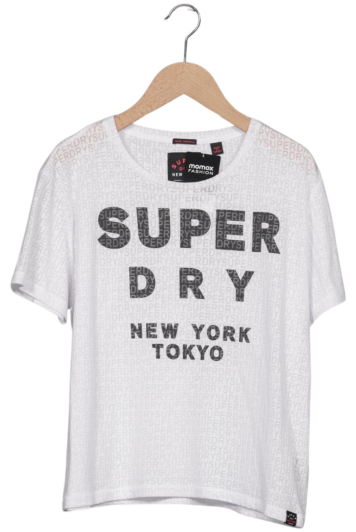 

Superdry Damen T-Shirt, weiß, Gr. 34