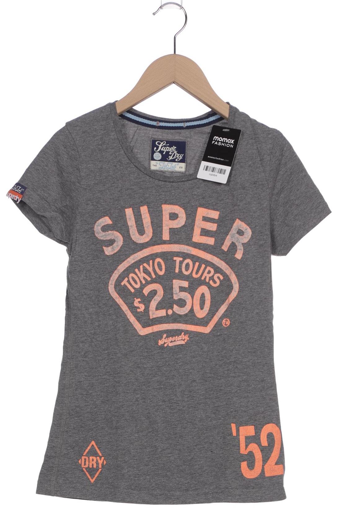 

Superdry Damen T-Shirt, grau, Gr. 34