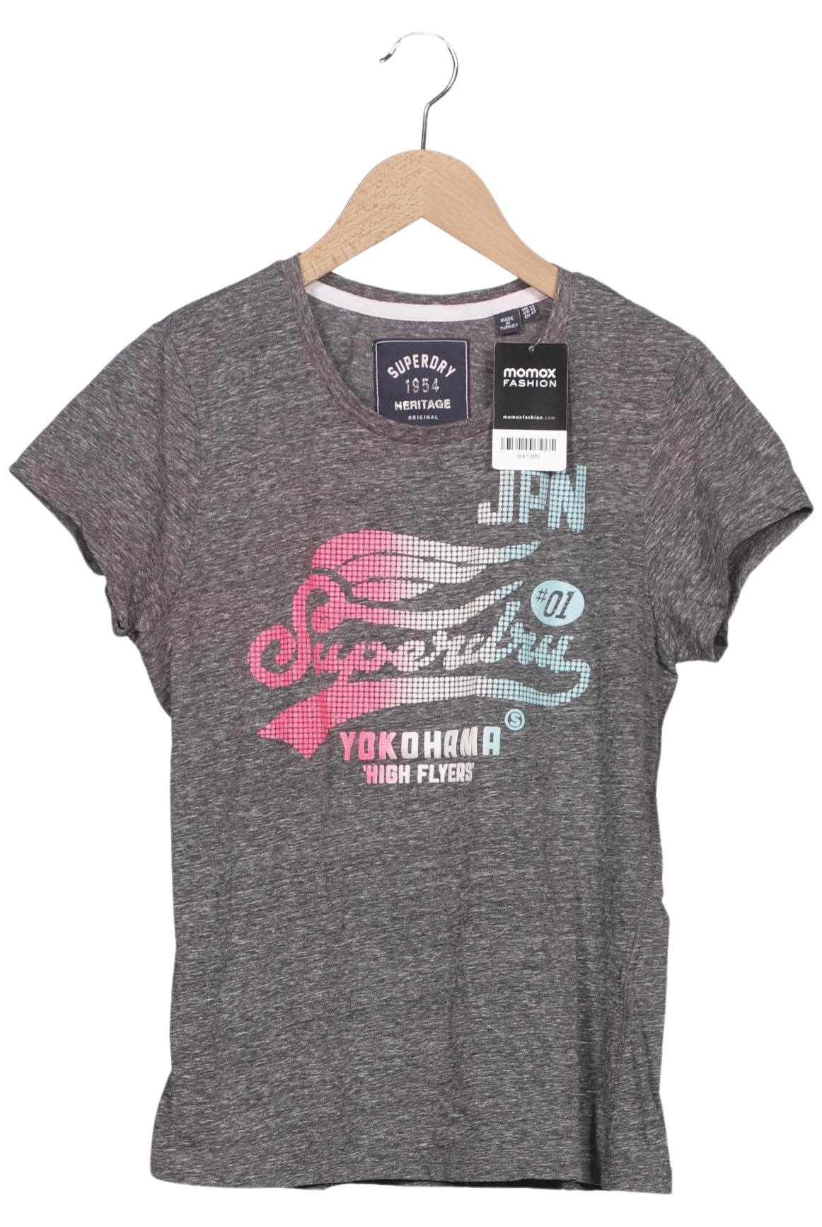 

Superdry Damen T-Shirt, grau, Gr. 42